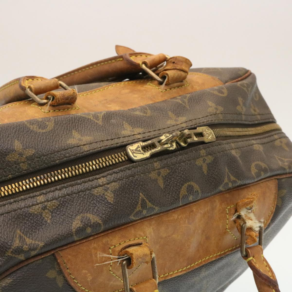 LOUIS VUITTON Monogram Deauville Hand Bag M47270 LV Auth yt690