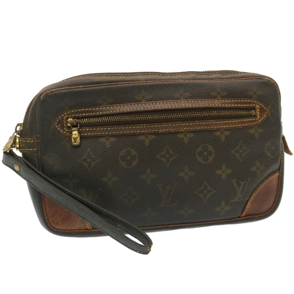 LOUIS VUITTON Monogram Marly Dragonne GM Clutch Bag M51825 Auth yt696