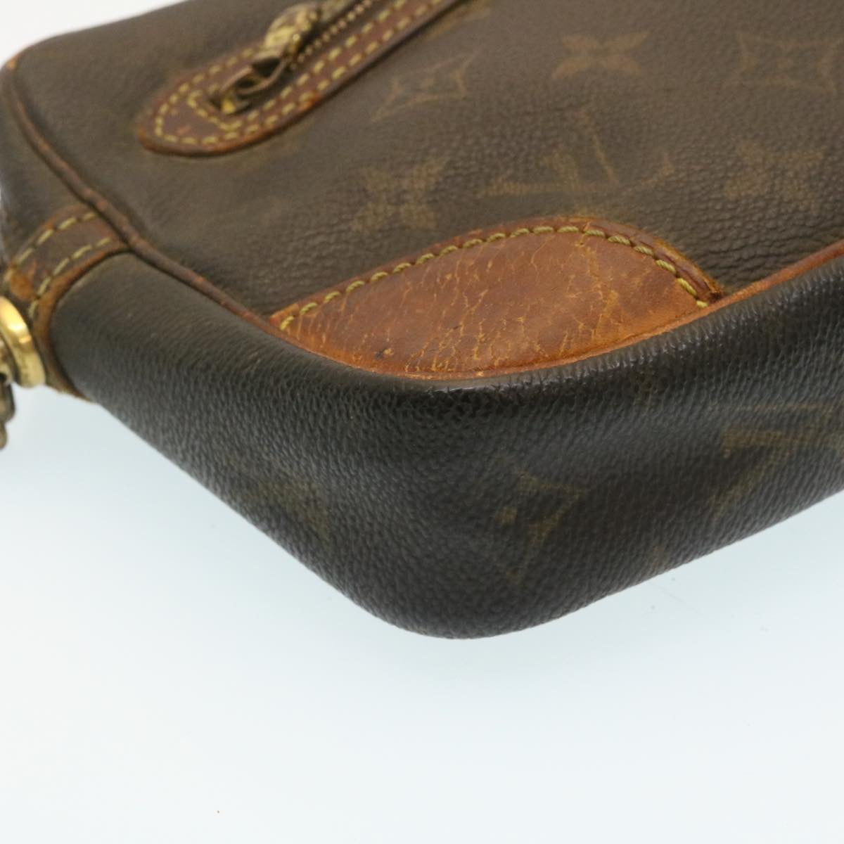 LOUIS VUITTON Monogram Marly Dragonne GM Clutch Bag M51825 Auth yt696