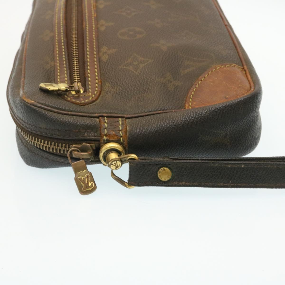 LOUIS VUITTON Monogram Marly Dragonne GM Clutch Bag M51825 Auth yt696