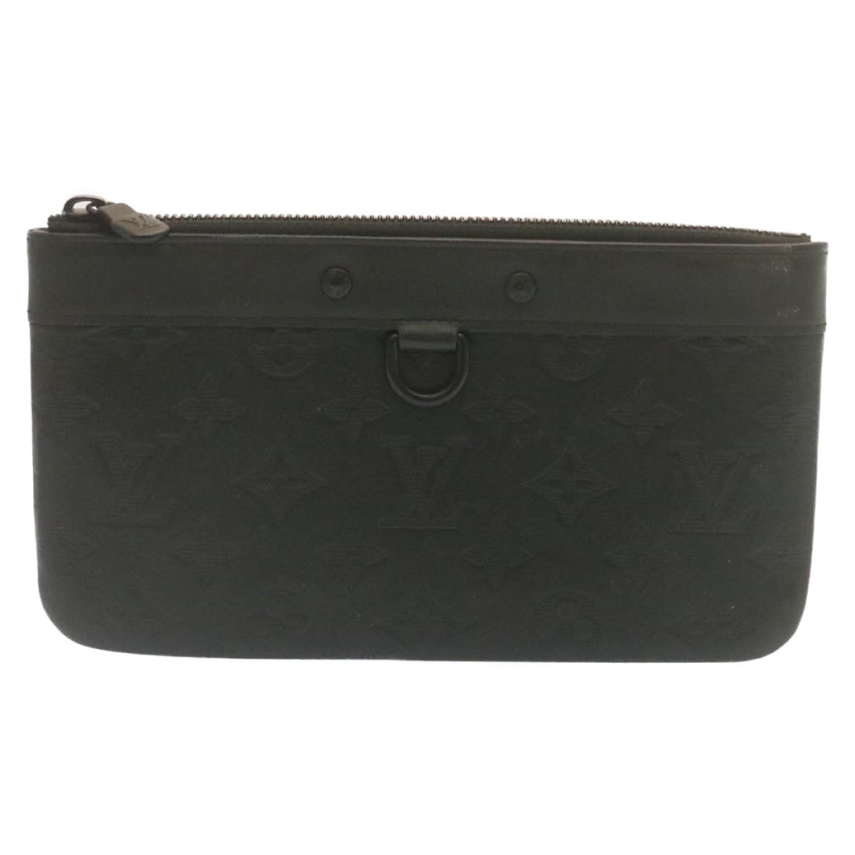 LOUIS VUITTON Monogram shadow Pochette Discovery PM Pouch M44335 Auth yt700