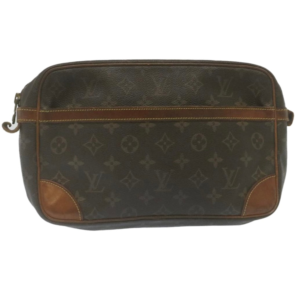 LOUIS VUITTON Monogram Compiegne 28 Clutch Bag M51845 LV Auth yt733