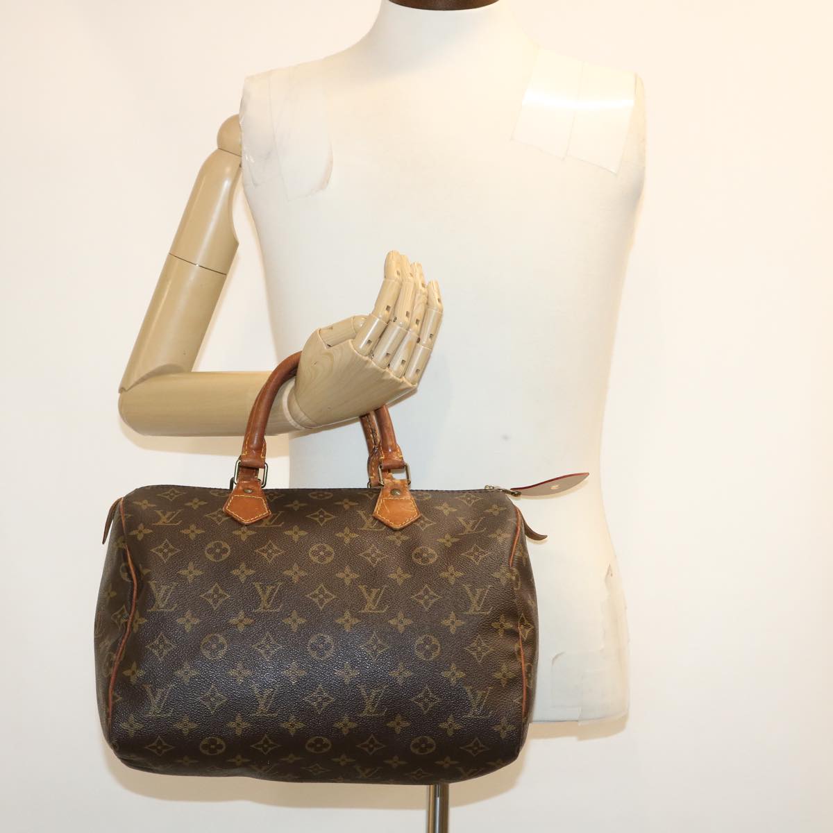 LOUIS VUITTON Monogram Speedy 30 Hand Bag M41526 LV Auth yt794