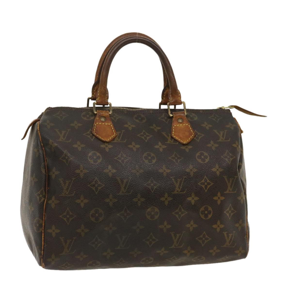 LOUIS VUITTON Monogram Speedy 30 Hand Bag M41526 LV Auth yt805