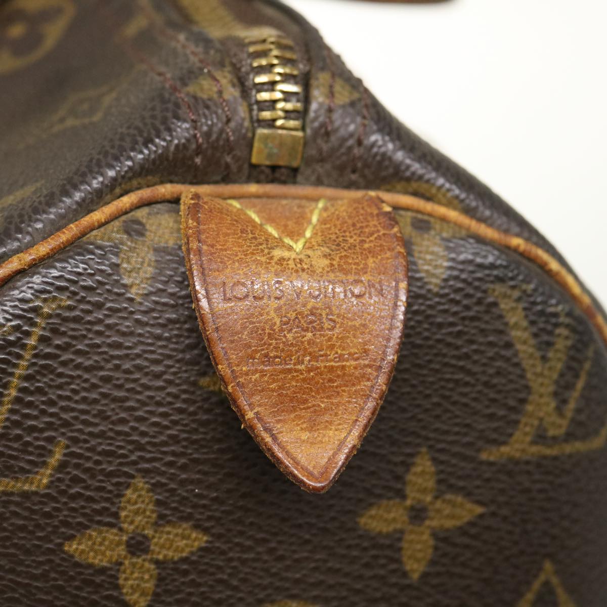 LOUIS VUITTON Monogram Speedy 30 Hand Bag M41526 LV Auth yt805