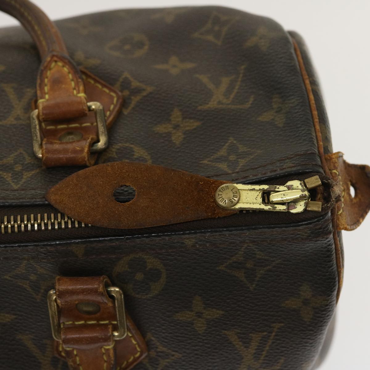 LOUIS VUITTON Monogram Speedy 30 Hand Bag M41526 LV Auth yt805