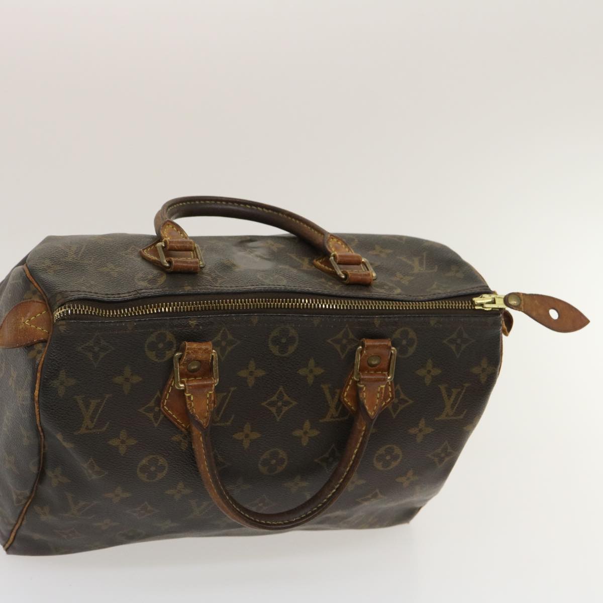 LOUIS VUITTON Monogram Speedy 30 Hand Bag M41526 LV Auth yt805