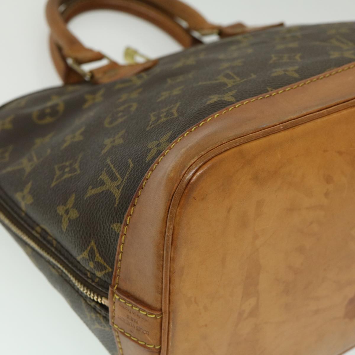 LOUIS VUITTON Monogram Alma Hand Bag M51130 LV Auth yt825