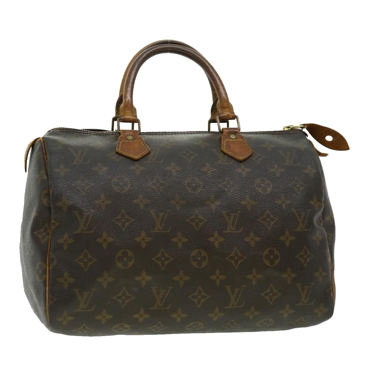 LOUIS VUITTON Monogram Speedy 30 Hand Bag M41526 LV Auth yt878