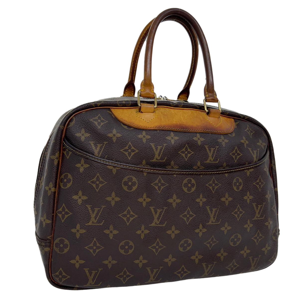 LOUIS VUITTON Monogram Deauville Hand Bag M47270 LV Auth yt888