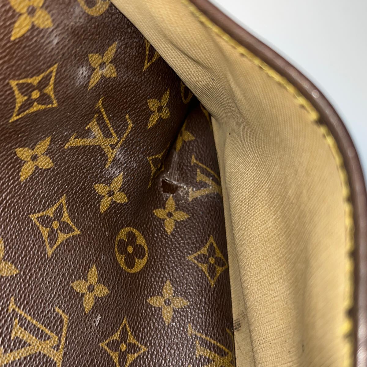 LOUIS VUITTON Monogram Deauville Hand Bag M47270 LV Auth yt888