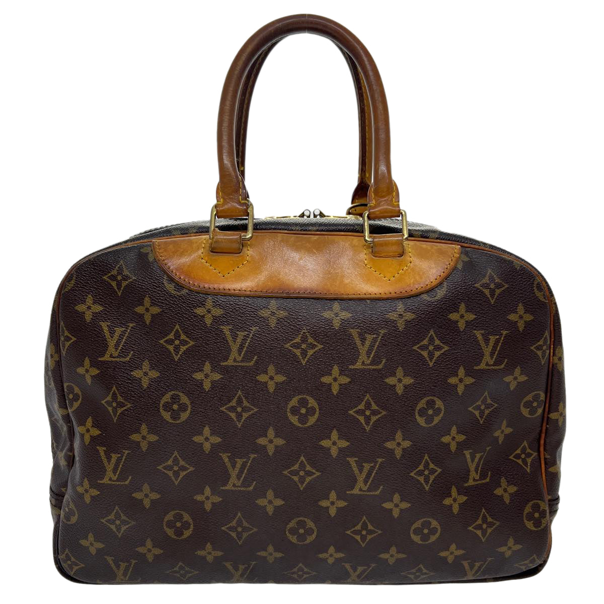 LOUIS VUITTON Monogram Deauville Hand Bag M47270 LV Auth yt888