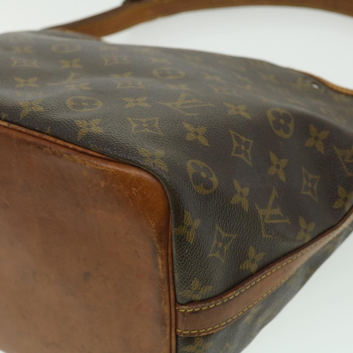 LOUIS VUITTON Monogram Petit Noe Shoulder Bag M42226 LV Auth yt898