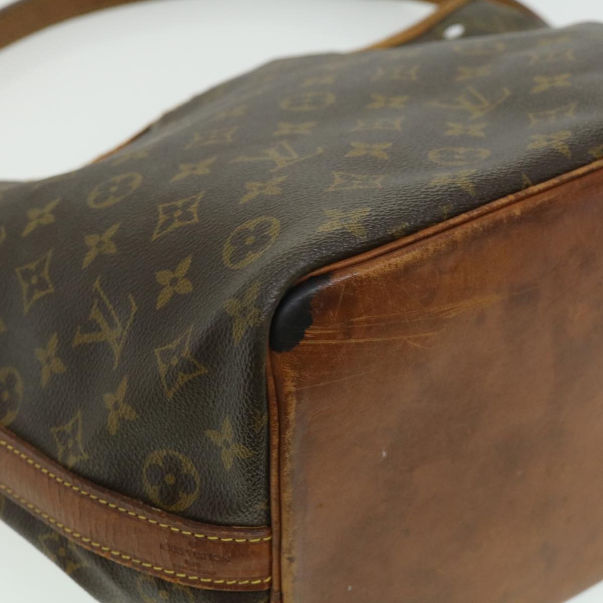 LOUIS VUITTON Monogram Petit Noe Shoulder Bag M42226 LV Auth yt898