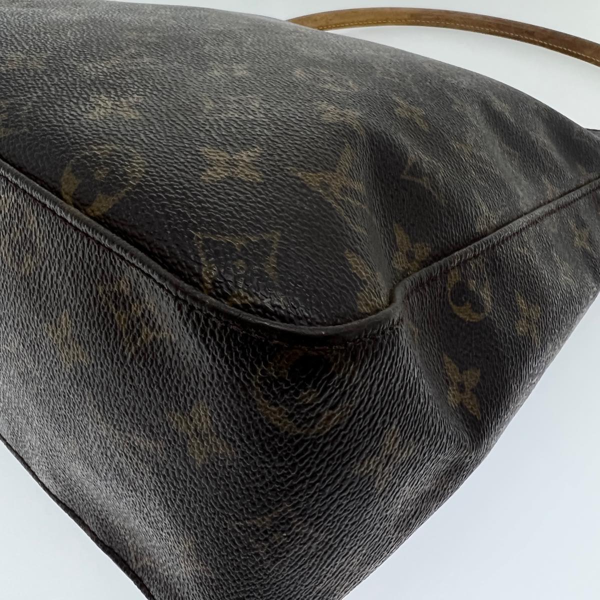 LOUIS VUITTON Monogram Looping GM Shoulder Bag M51145 LV Auth yt901