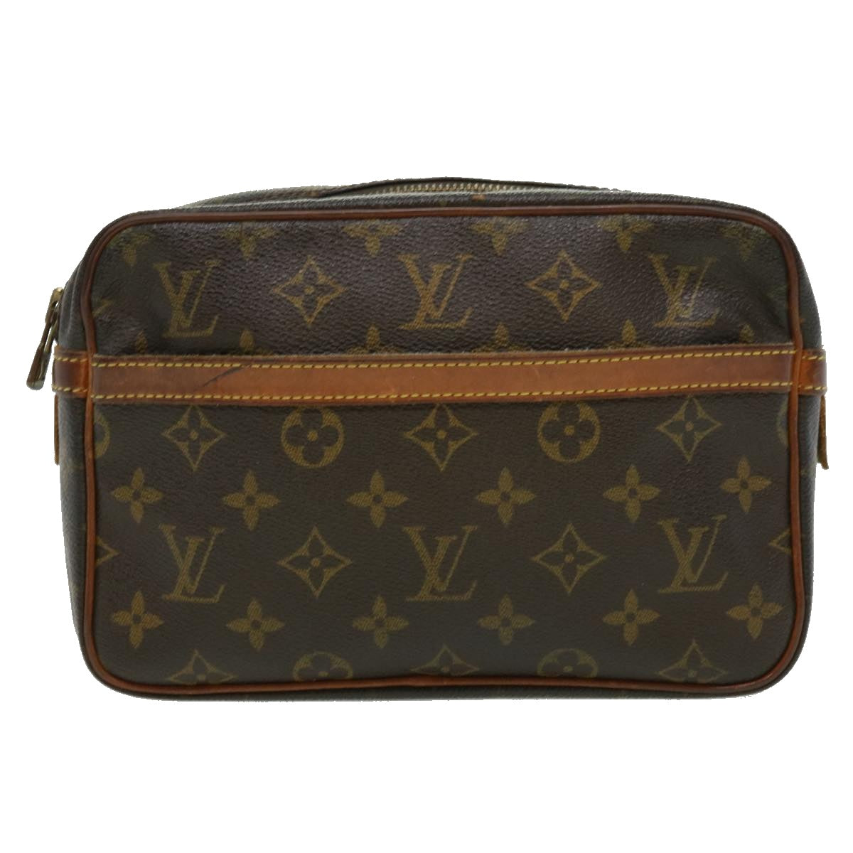 LOUIS VUITTON Monogram Compiegne 23 Clutch Bag M51847 LV Auth yt909