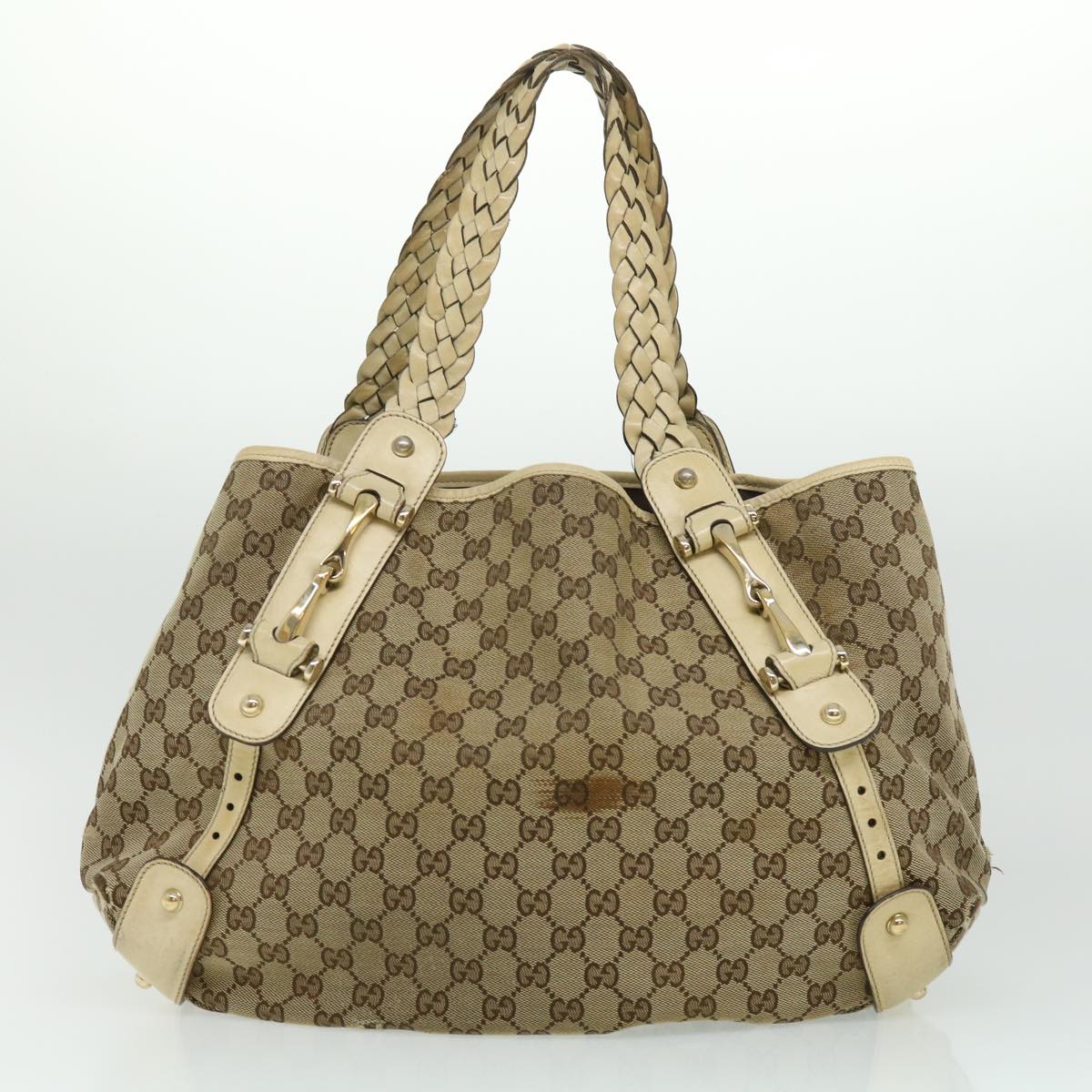 GUCCI GG Canvas Shoulder Bag 2Set Beige Auth yt920 - 0