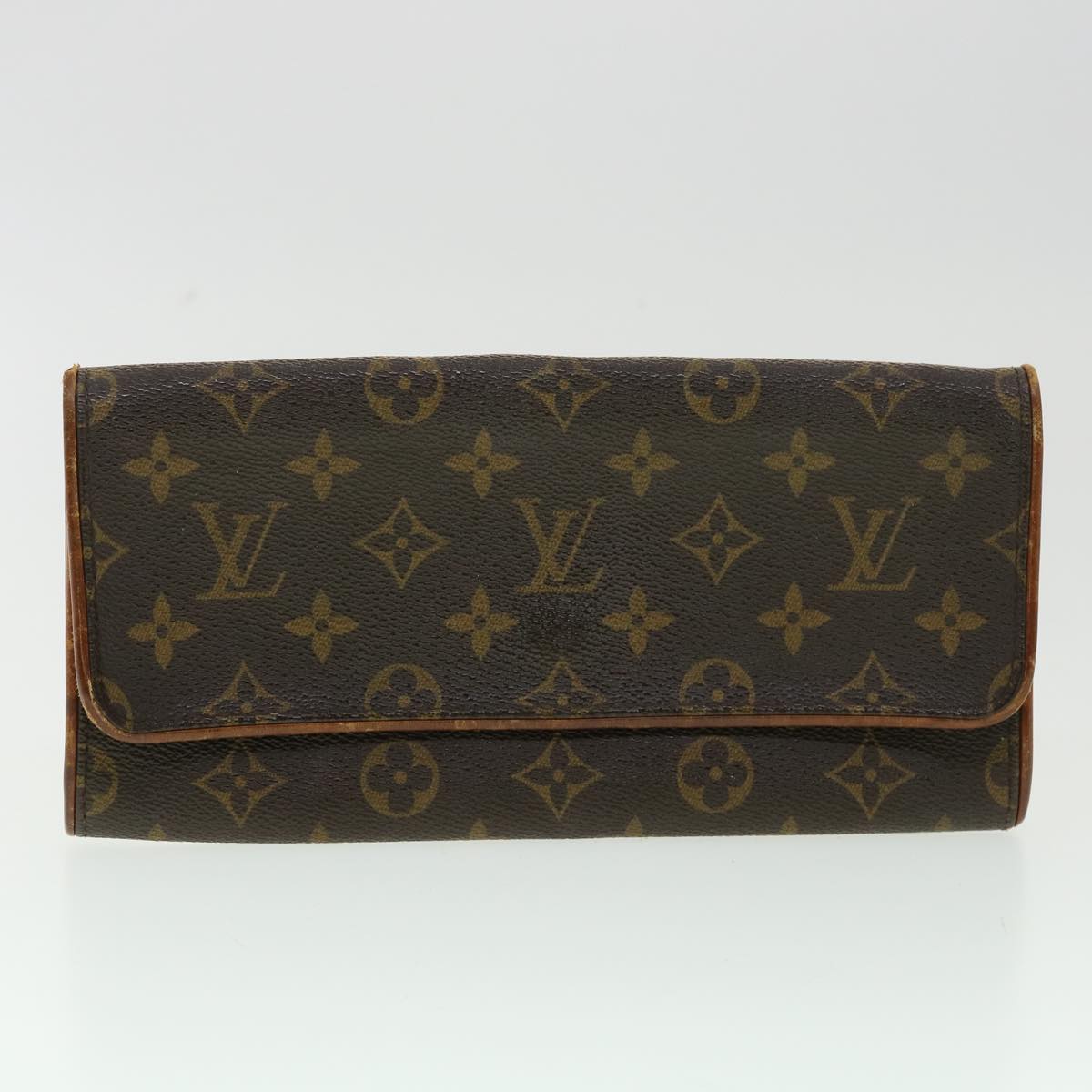 LOUIS VUITTON Monogram Shoulder Bag Clutch Bag 2Set LV Auth yt955