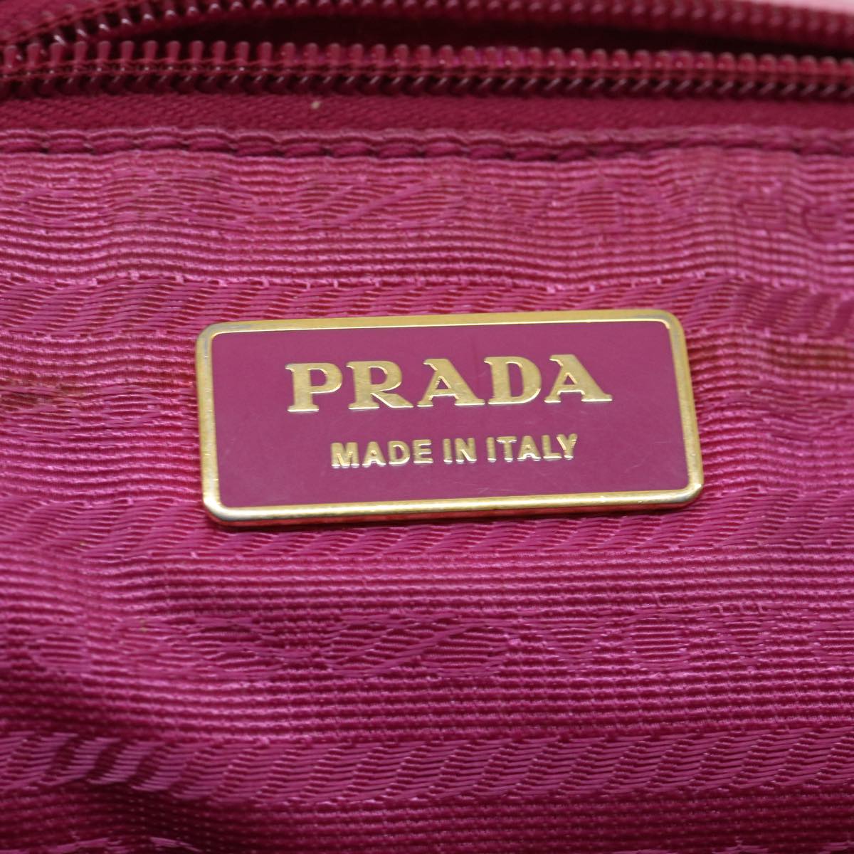 PRADA Hand Bag Nylon Pink Auth yt969