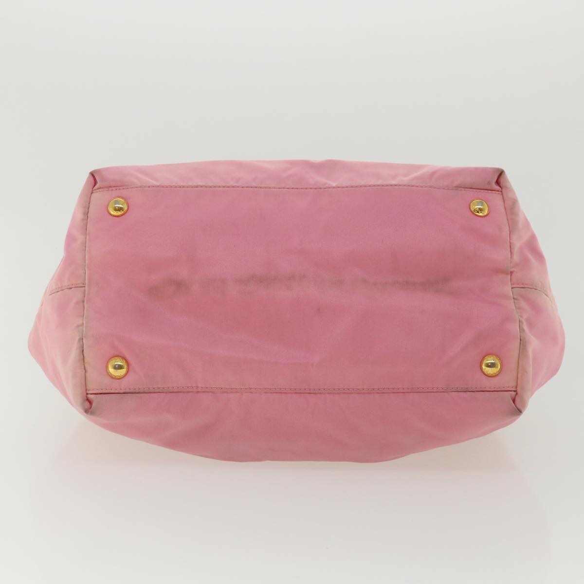 PRADA Hand Bag Nylon Pink Auth yt969