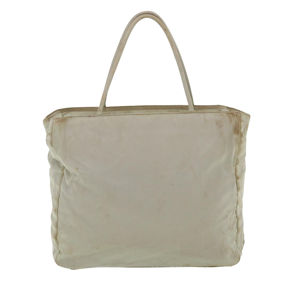 PRADA Hand Bag Nylon White Auth yt971 - 0