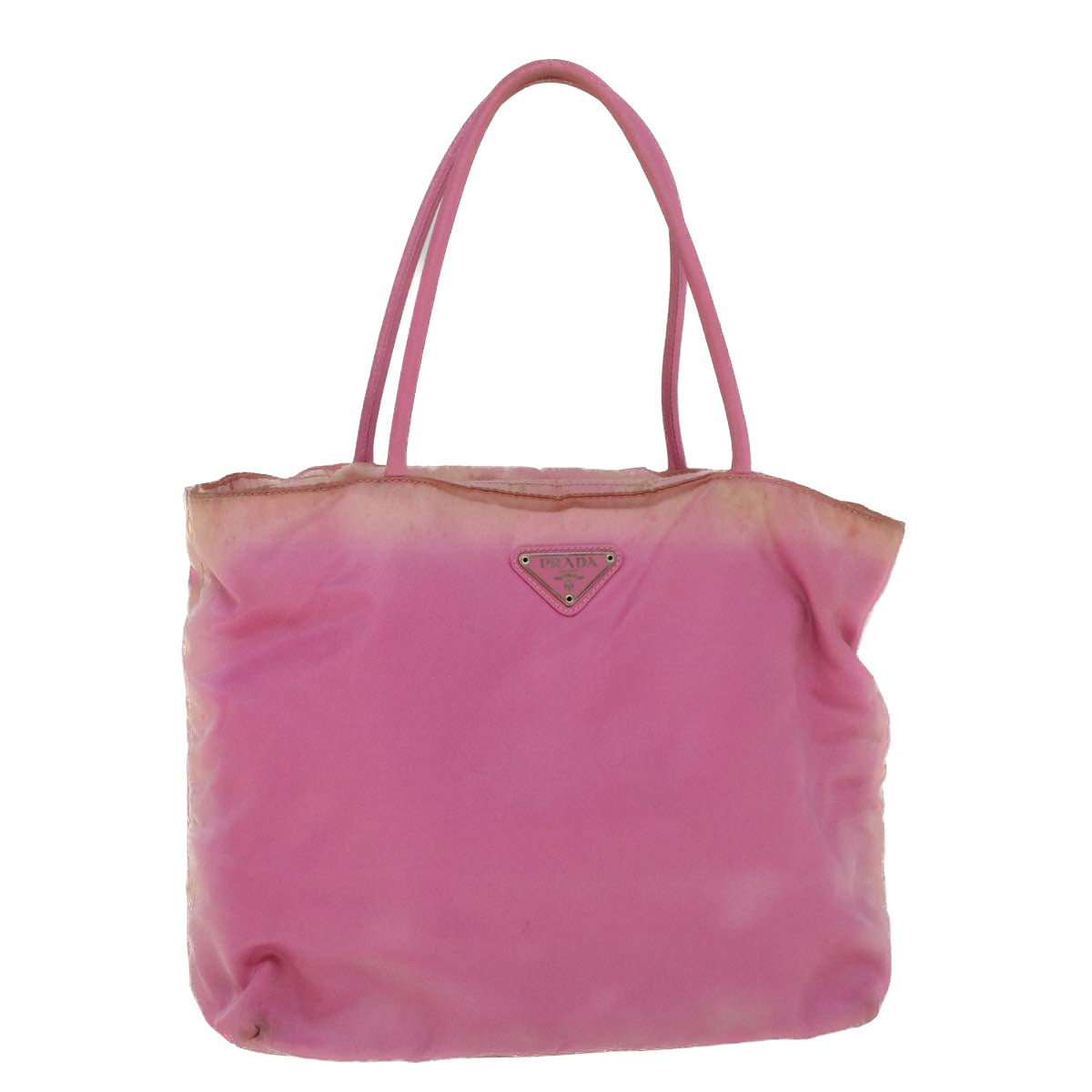 PRADA Hand Bag Nylon Pink Auth yt981