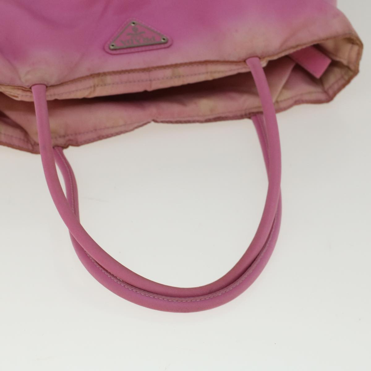 PRADA Hand Bag Nylon Pink Auth yt981