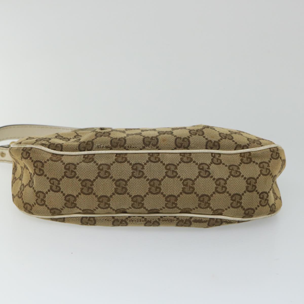 GUCCI GG Canvas Shoulder Bag Beige 211945 Auth yt982