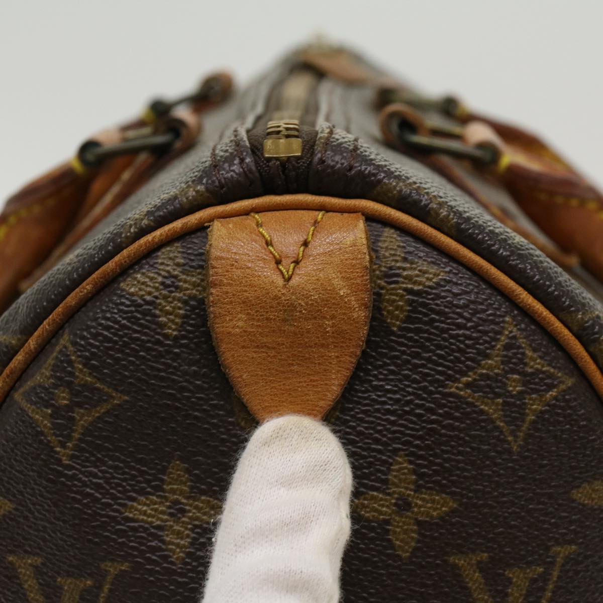 LOUIS VUITTON Monogram Speedy 30 Hand Bag M41526 LV Auth Z061